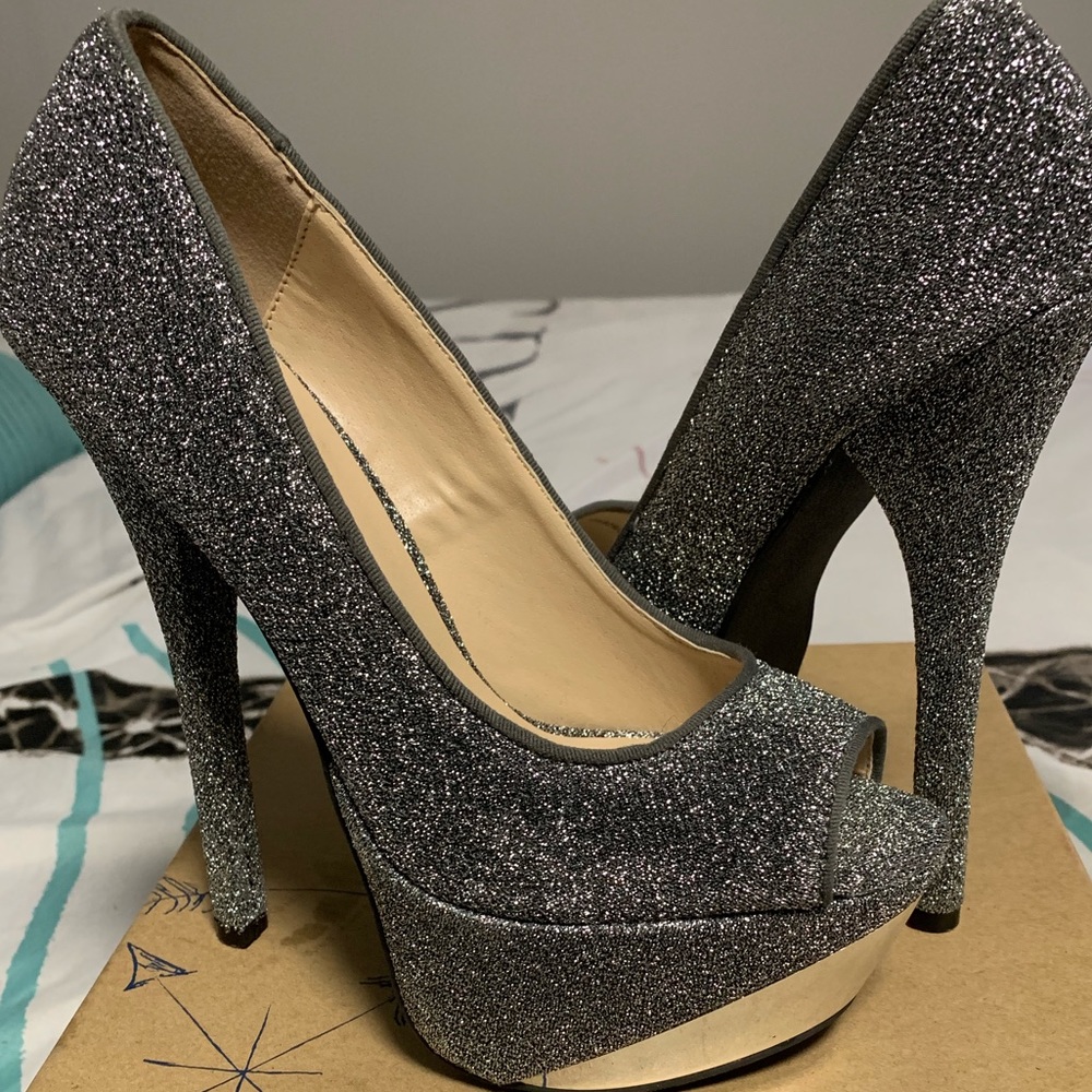 Silver heels